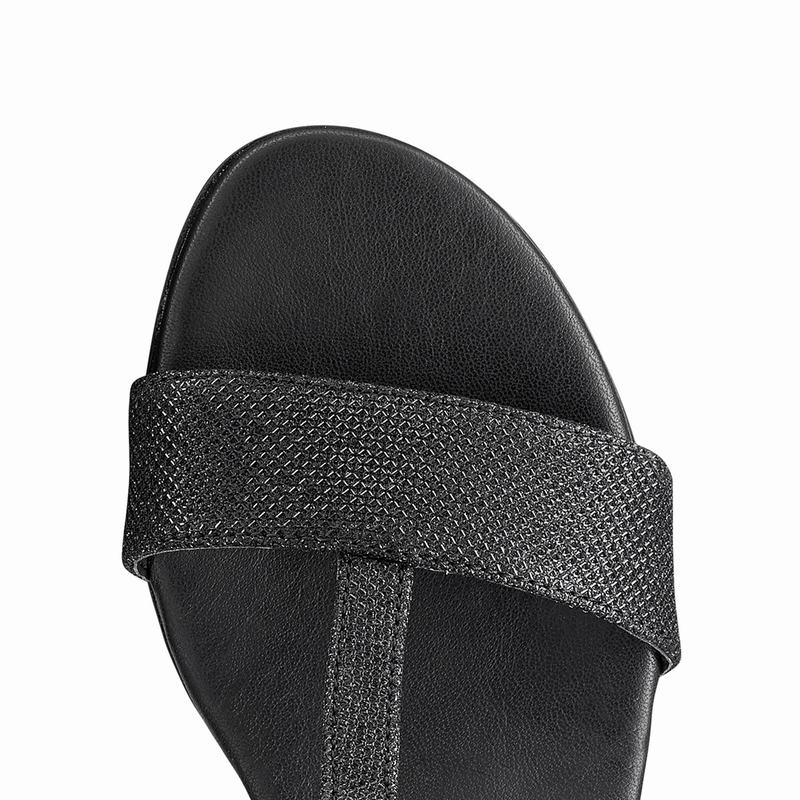 Sandały na Koturnie Russell And Bromley Bellina Damskie Czarne | KEJ4624DL