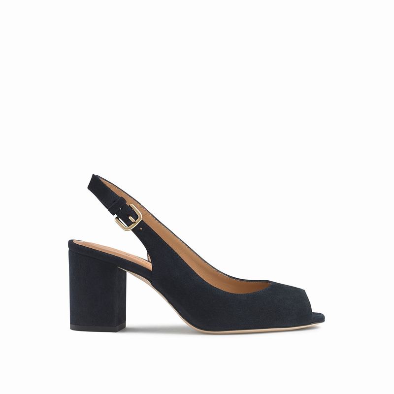 Sandały na Koturnie Russell And Bromley Sandown Damskie Niebieskie | UHO764XB