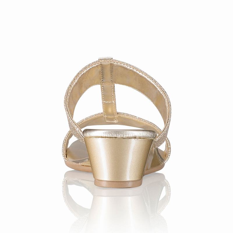Sandały na Koturnie Russell And Bromley Bellina Damskie Złote | WUS5039BW