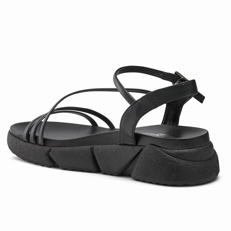 Sandały na Koturnie Russell And Bromley Flexible Damskie Czarne | ZGK1565UY