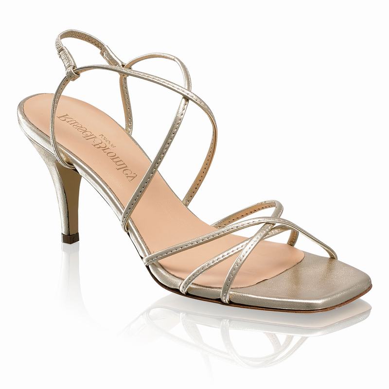 Sandały na Obcasie Russell And Bromley Airstrip70 Damskie Metallic | EGE9846OF