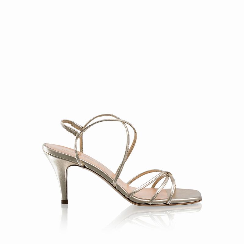 Sandały na Obcasie Russell And Bromley Airstrip70 Damskie Metallic | EGE9846OF