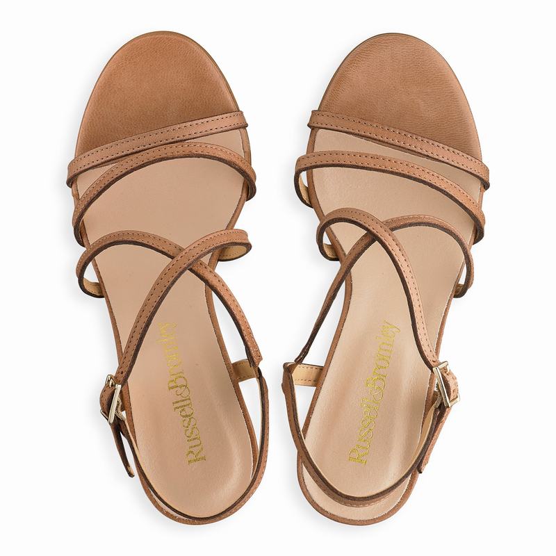 Sandały na Obcasie Russell And Bromley Barely Damskie Brązowe | IVD399PH