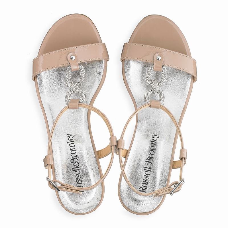 Sandały na Obcasie Russell And Bromley Jewely Damskie Różowe | EVJ702TB