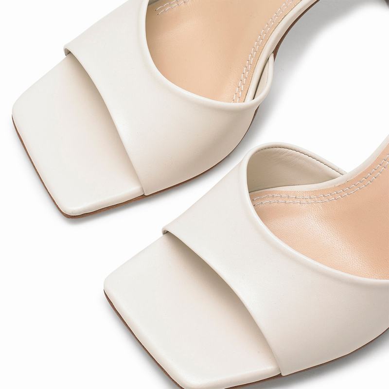 Sandały na Obcasie Russell And Bromley Mojito Damskie Kremowe Białe | DOE4751ZH