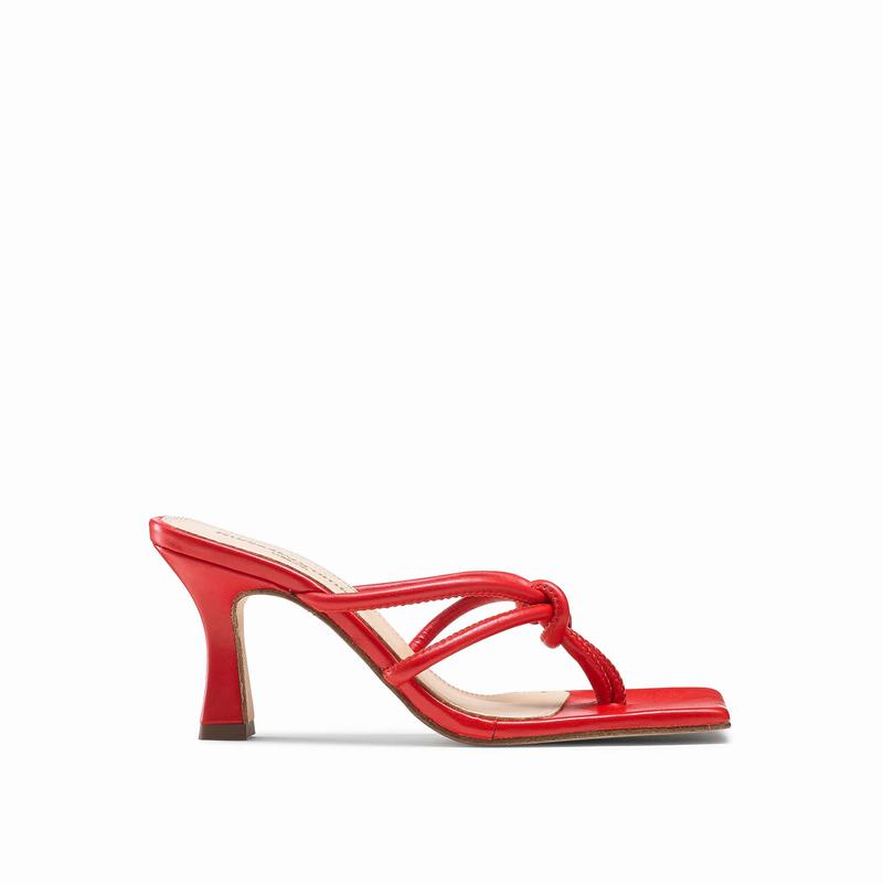 Sandały na Obcasie Russell And Bromley Margarita Damskie Czerwone | WEV4281MG