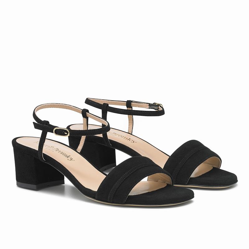 Sandały na Obcasie Russell And Bromley Superblock Damskie Czarne | TTR654NY