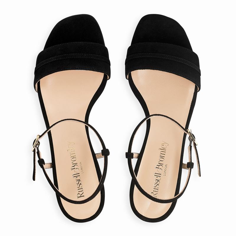 Sandały na Obcasie Russell And Bromley Superblock Damskie Czarne | TTR654NY