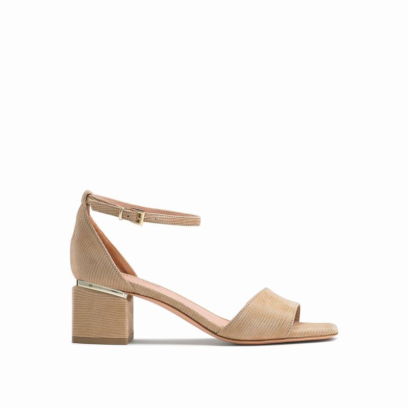 Sandały na Obcasie Russell And Bromley Twothebar Damskie Brązowe | OTK364FM