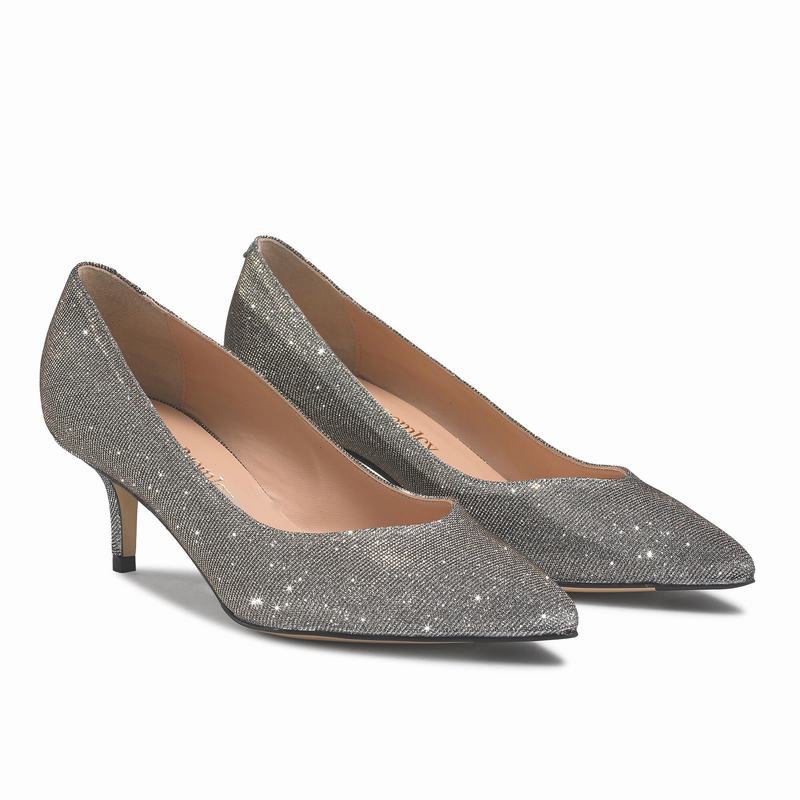 Szpilki Russell And Bromley 55vcut Damskie Metallic | DKN4726YG