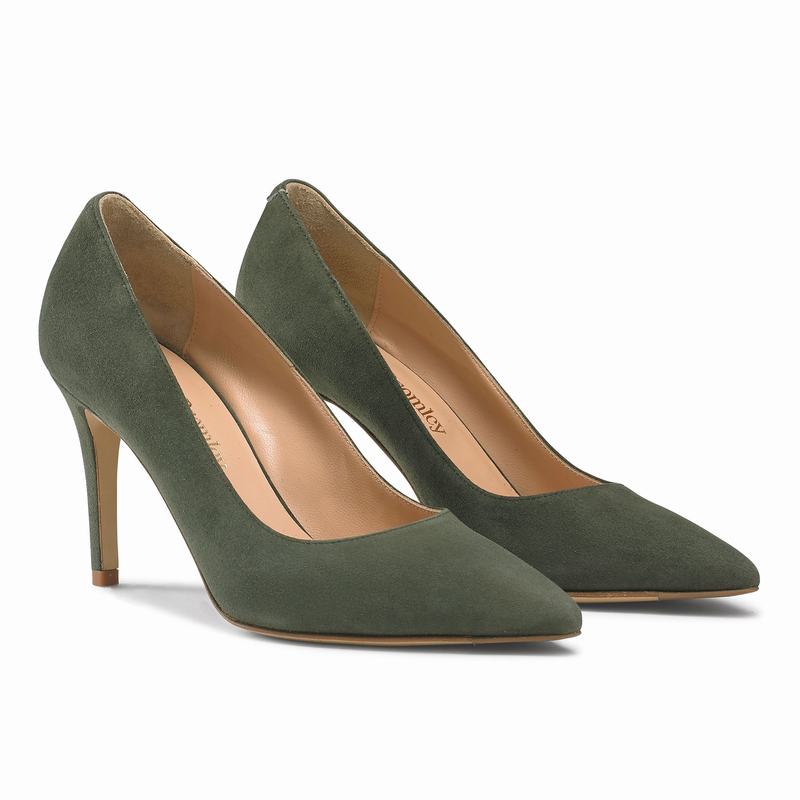 Szpilki Russell And Bromley 85pump Damskie Zielone | CMO6478DR