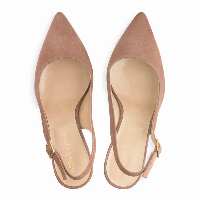 Szpilki Russell And Bromley 85sling Damskie Różowe | ROW1775CR