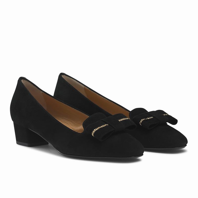 Szpilki Russell And Bromley Beau Damskie Czarne | QOE7865IB