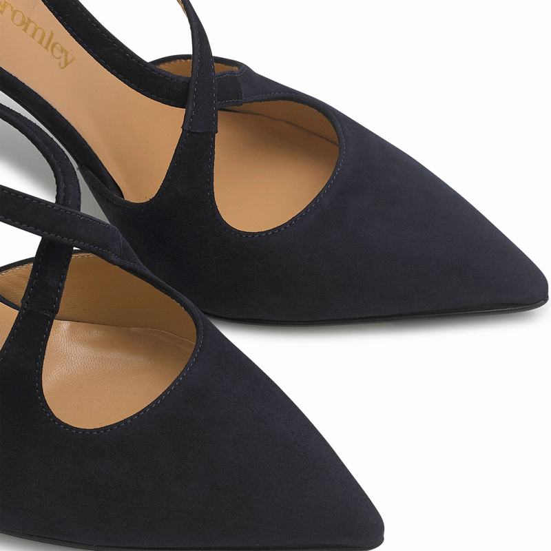 Szpilki Russell And Bromley Xtra Hi Damskie Niebieskie | DUR9446HQ