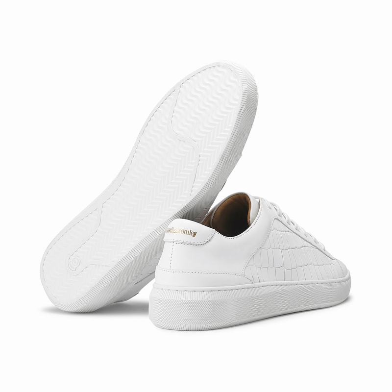 Trampki Niska Russell And Bromley Clear Run Męskie Białe | AUN5684BN