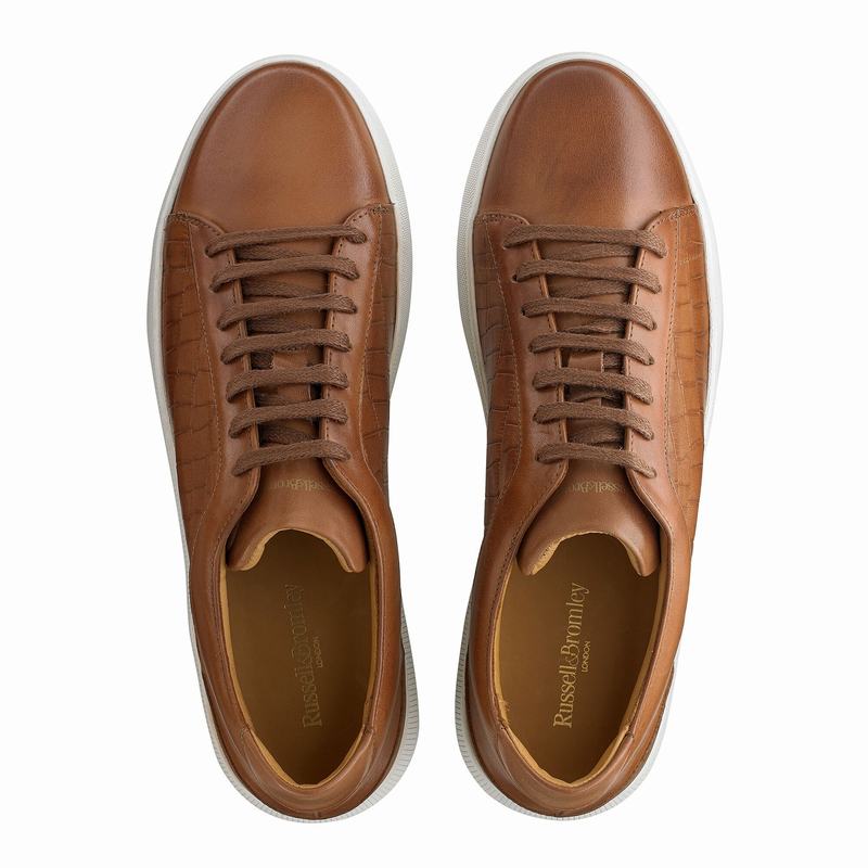 Trampki Niska Russell And Bromley Clear Run Męskie Brązowe | EWP4247KY