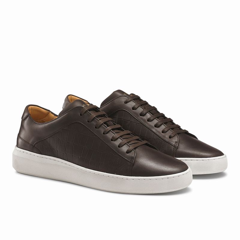 Trampki Niska Russell And Bromley Clear Run Męskie Brązowe | HOB1523AB