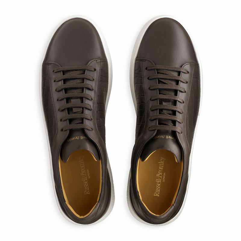 Trampki Niska Russell And Bromley Clear Run Męskie Brązowe | HOB1523AB