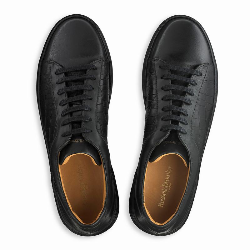 Trampki Niska Russell And Bromley Clear Run Męskie Czarne | KUP4630TV