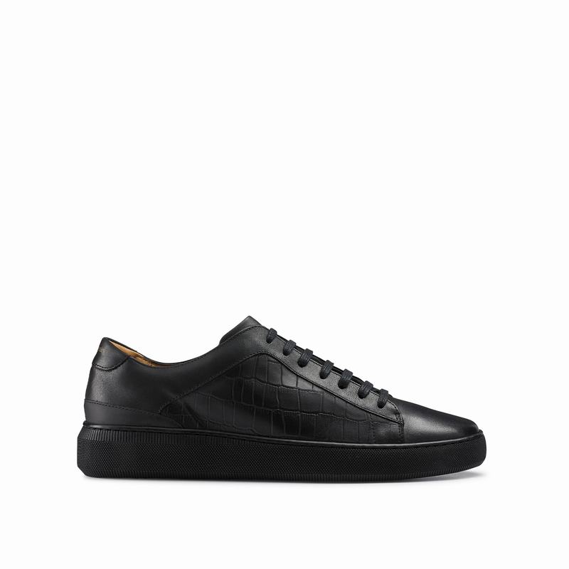 Trampki Niska Russell And Bromley Clear Run Męskie Czarne | KUP4630TV