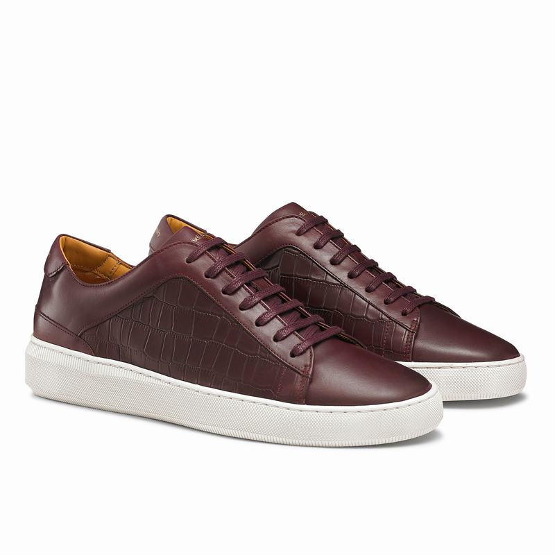 Trampki Niska Russell And Bromley Clear Run Męskie Czerwone | MRT339PC