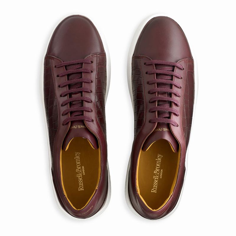 Trampki Niska Russell And Bromley Clear Run Męskie Czerwone | MRT339PC