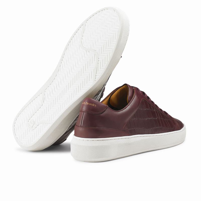 Trampki Niska Russell And Bromley Clear Run Męskie Czerwone | MRT339PC