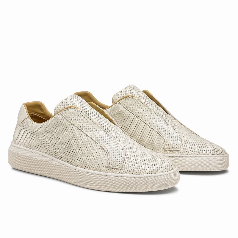 Trampki Niska Russell And Bromley Clearway M Męskie Kremowe Białe | MEY9318VV
