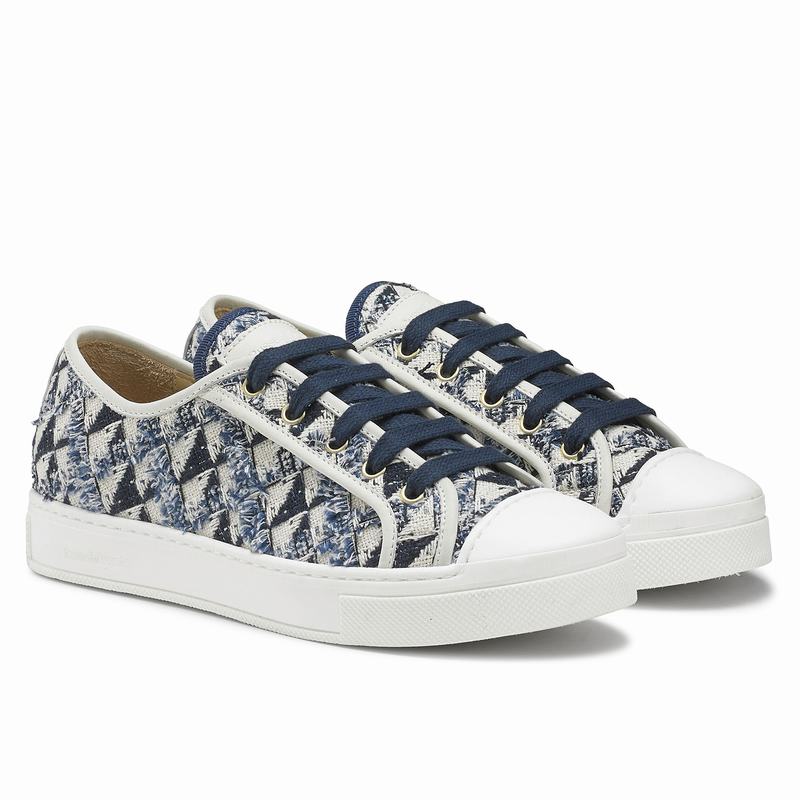 Trampki Niska Russell And Bromley Hampton Damskie Niebieskie | OWN8610IA