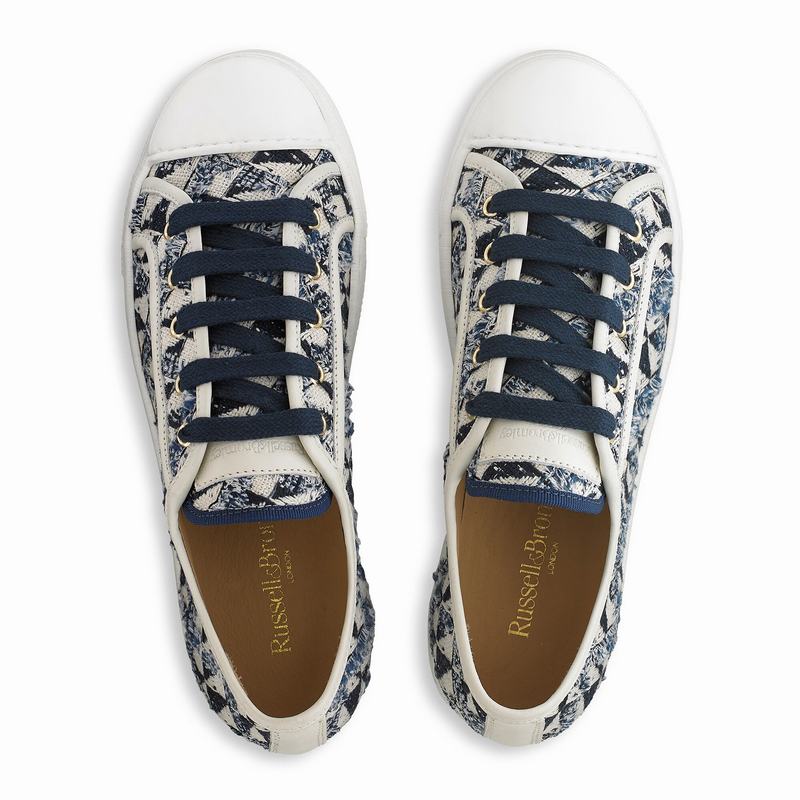 Trampki Niska Russell And Bromley Hampton Damskie Niebieskie | OWN8610IA
