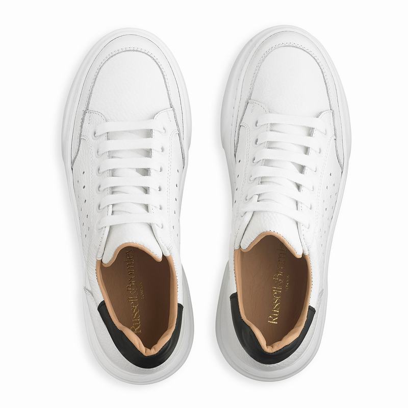 Trampki Niska Russell And Bromley Jaimie Damskie Białe | UMP6118TI