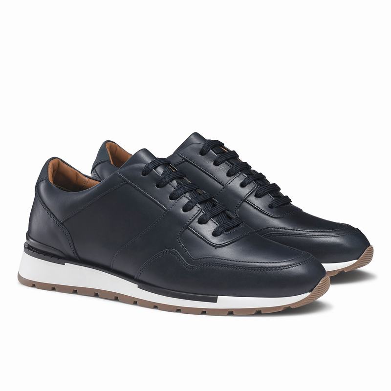 Trampki Niska Russell And Bromley Lomond Męskie Niebieskie | UQU1950QB