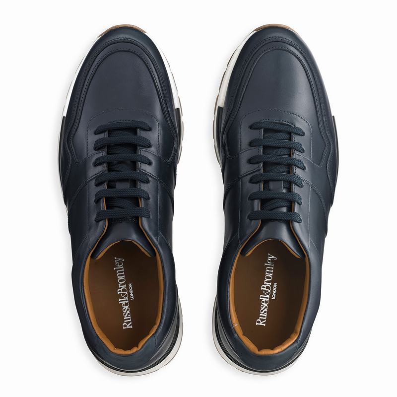 Trampki Niska Russell And Bromley Lomond Męskie Niebieskie | UQU1950QB