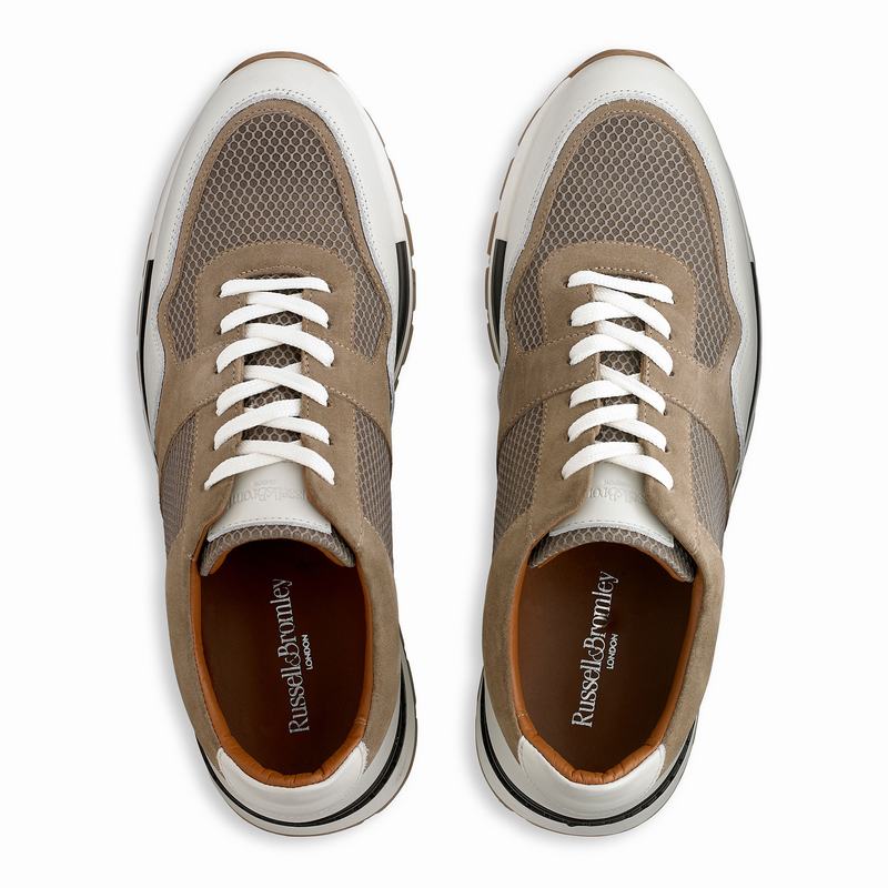 Trampki Niska Russell And Bromley Lomond Męskie Brązowe | WQX8953RG
