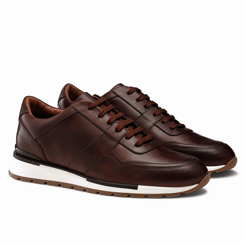 Trampki Niska Russell And Bromley Lomond Męskie Brązowe | XSM1284KP