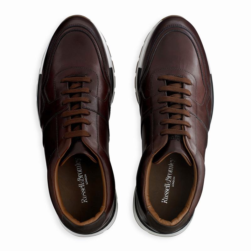 Trampki Niska Russell And Bromley Lomond Męskie Brązowe | XSM1284KP