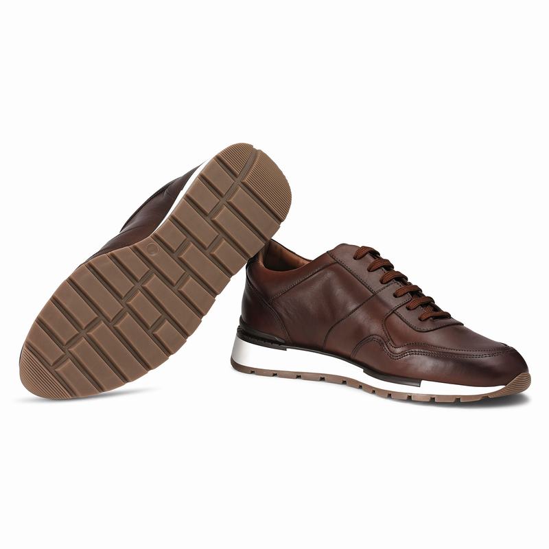 Trampki Niska Russell And Bromley Lomond Męskie Brązowe | XSM1284KP