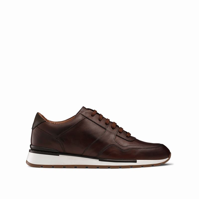 Trampki Niska Russell And Bromley Lomond Męskie Brązowe | XSM1284KP