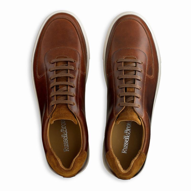 Trampki Niska Russell And Bromley Outfield Męskie Brązowe | MCH4428MH