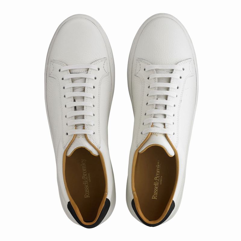 Trampki Niska Russell And Bromley Park Run Męskie Białe | EEX436NZ