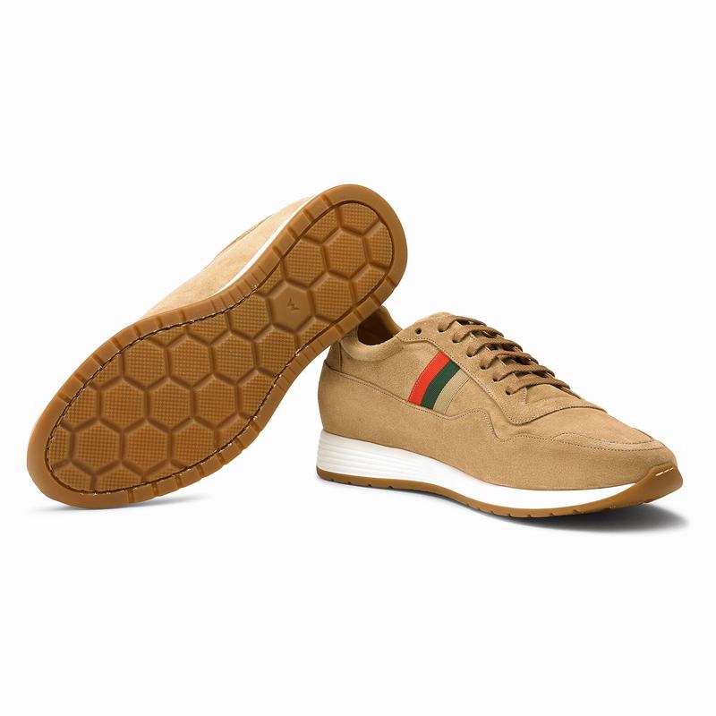 Trampki Niska Russell And Bromley Run Time Męskie Brązowe | CWH877LF