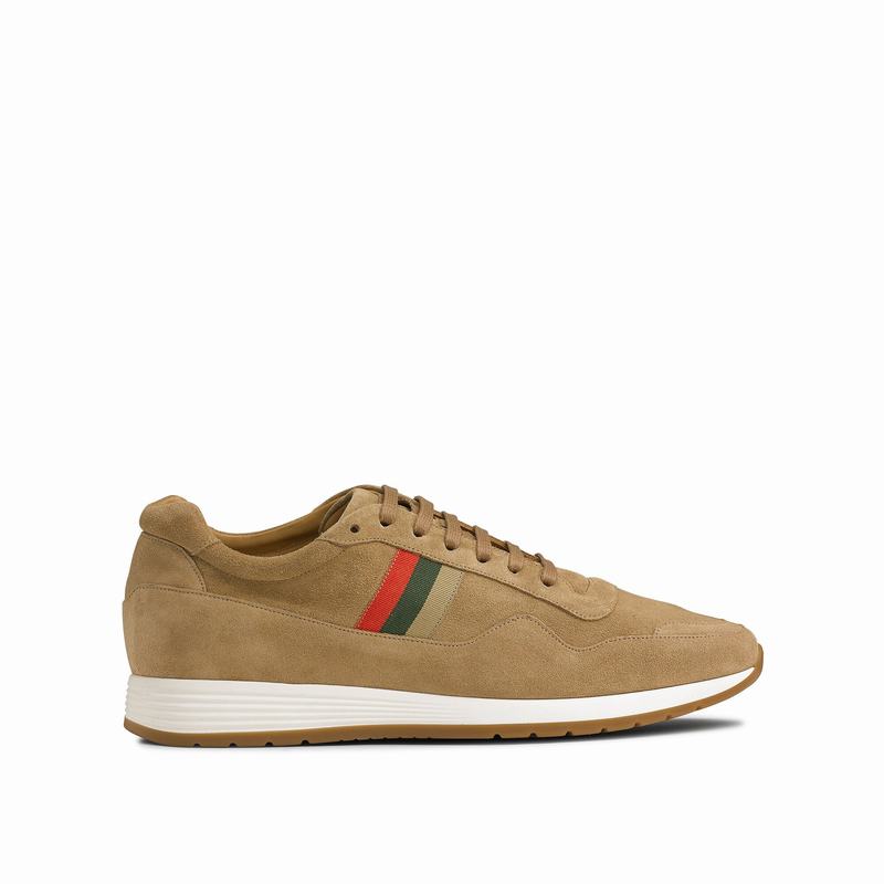 Trampki Niska Russell And Bromley Run Time Męskie Brązowe | CWH877LF