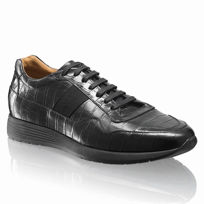 Trampki Niska Russell And Bromley Run Time Męskie Czarne | HBT1862GC
