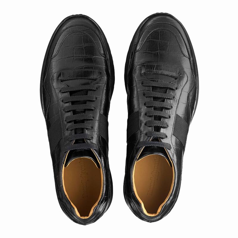 Trampki Niska Russell And Bromley Run Time Męskie Czarne | HBT1862GC