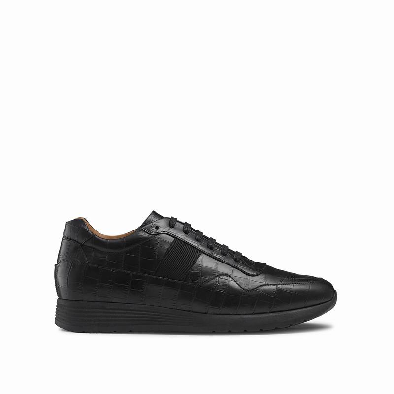 Trampki Niska Russell And Bromley Run Time Męskie Czarne | HBT1862GC