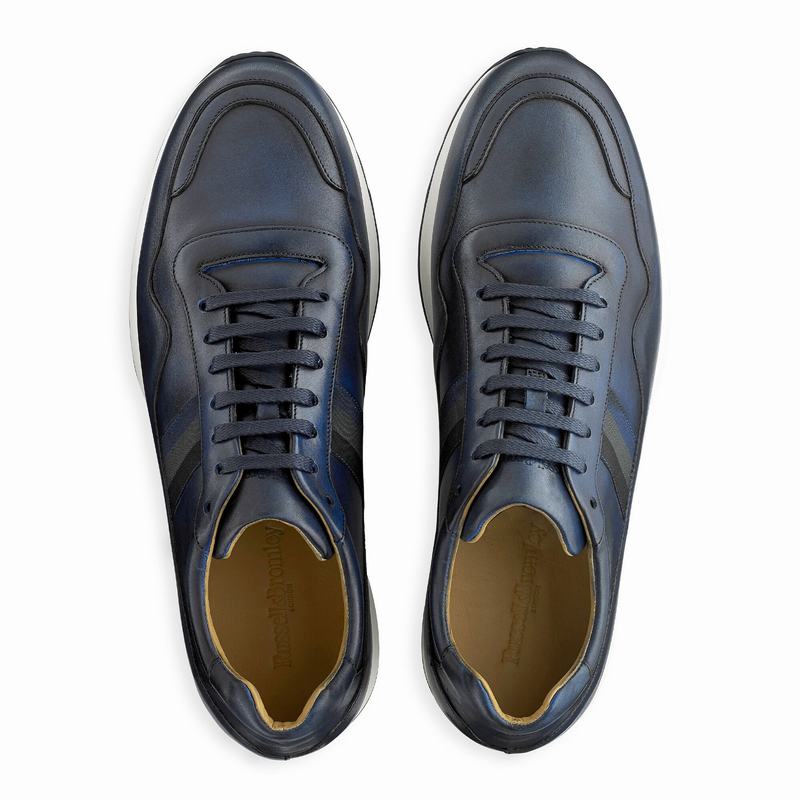 Trampki Niska Russell And Bromley Run Time Męskie Niebieskie | TVP926KB