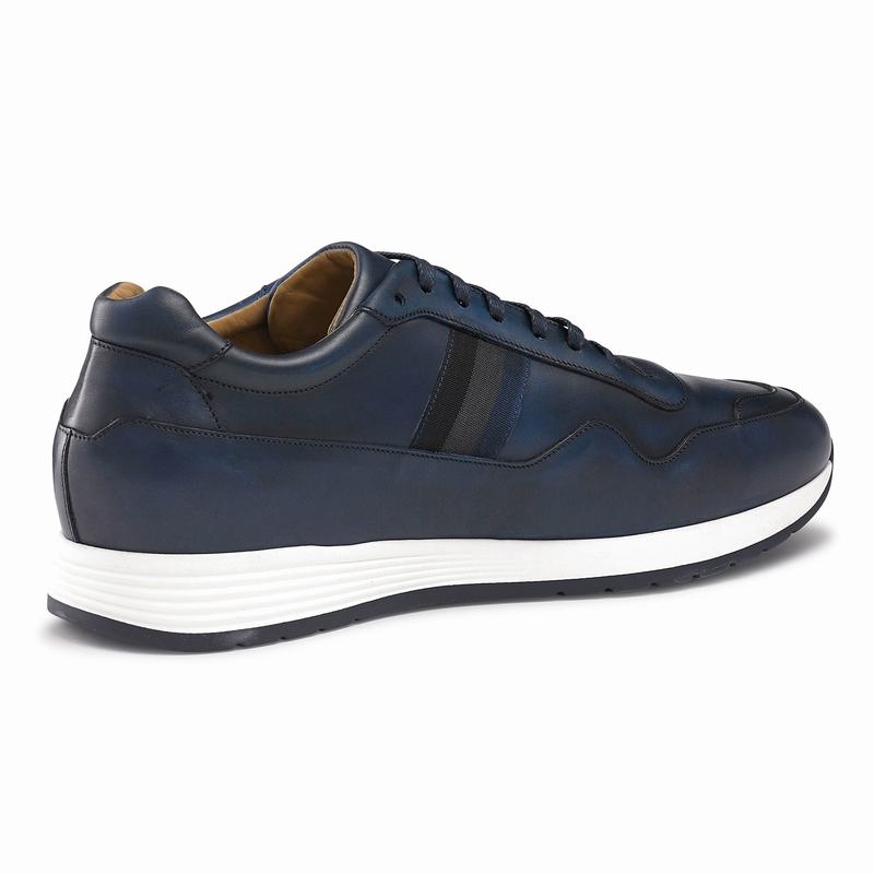 Trampki Niska Russell And Bromley Run Time Męskie Niebieskie | TVP926KB