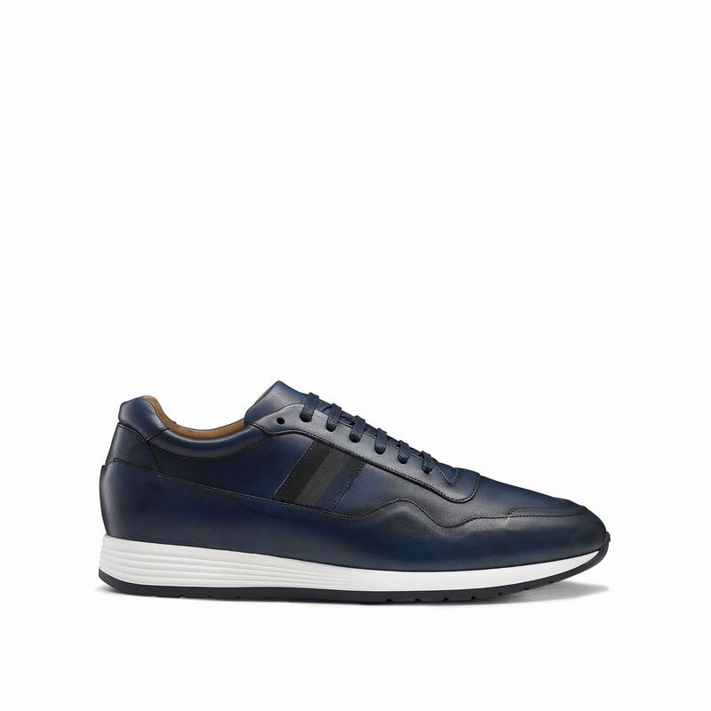 Trampki Niska Russell And Bromley Run Time Męskie Niebieskie | TVP926KB