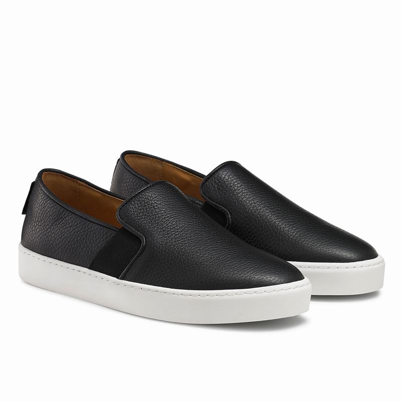 Trampki Slip On Russell And Bromley Ball Park Damskie Czarne | QVI2325TH