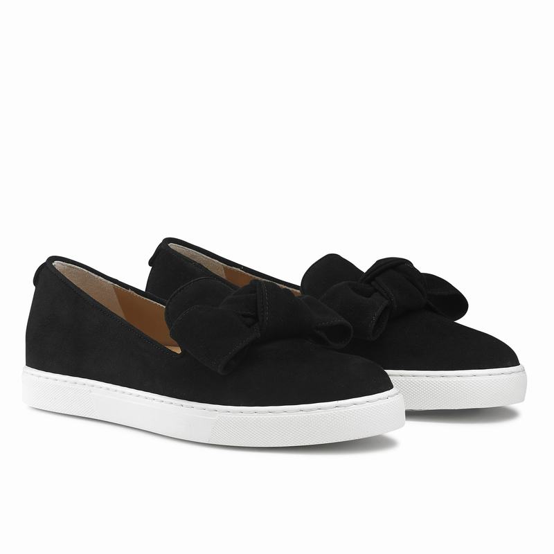 Trampki Slip On Russell And Bromley Casablanca Damskie Czarne | DXK2094RY